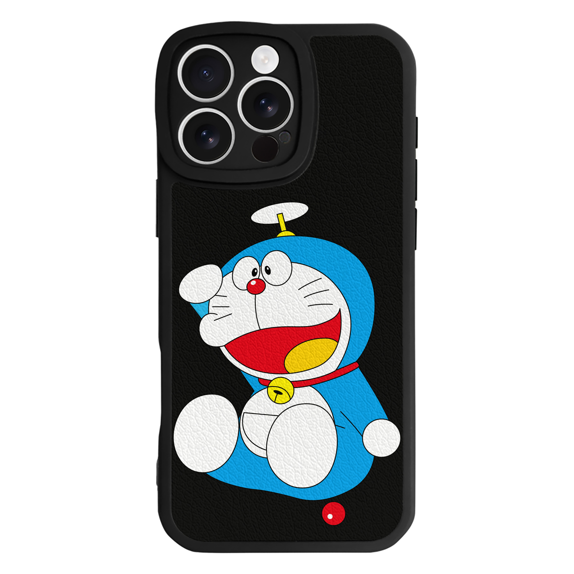 （画像用） ドラえもん Doraemon 【iPhone 16シリーズ対応】シリコンスマホケース（レザー調） 材質：シリコン